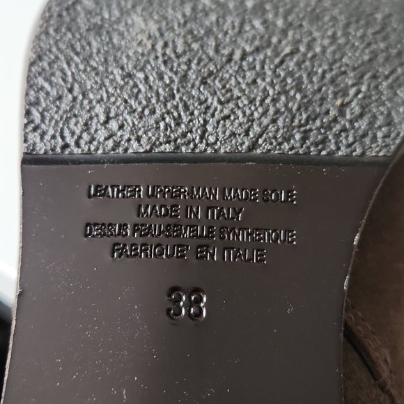 NAPOLEONI | Tall shearling boots brown suede sz 38 - Picture 9 of 9